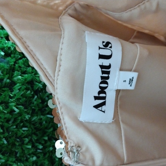 Revolve about us rose gold mini dress sequin - Picture 4 of 5